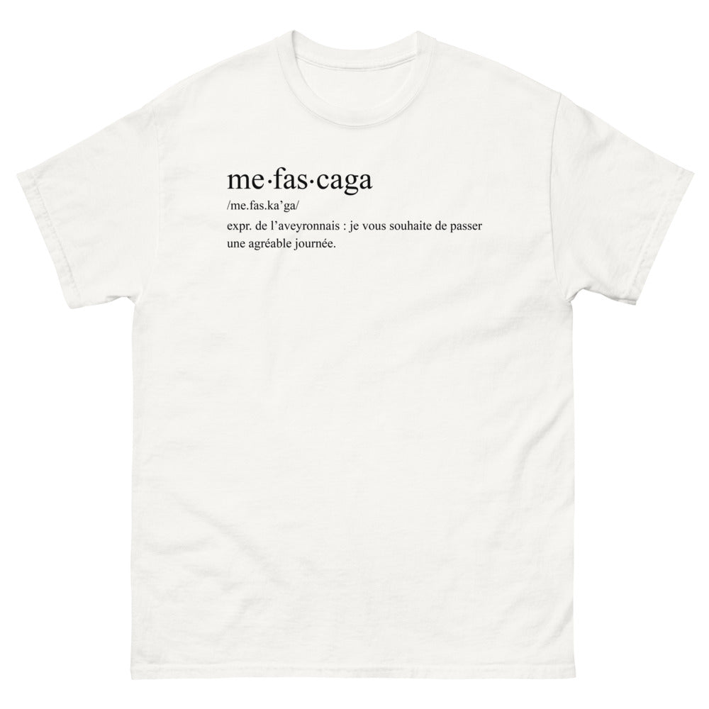 T-shirt Aveyron blanc - Me fas caga me fas ka ga