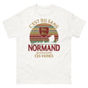 T-shirt Normand blanc - C'est du Sang Normand Qui Coule Dans Ces Veines