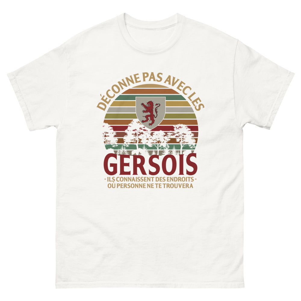 T-shirt Gersois blanc - Déconne pas avec les Gersois