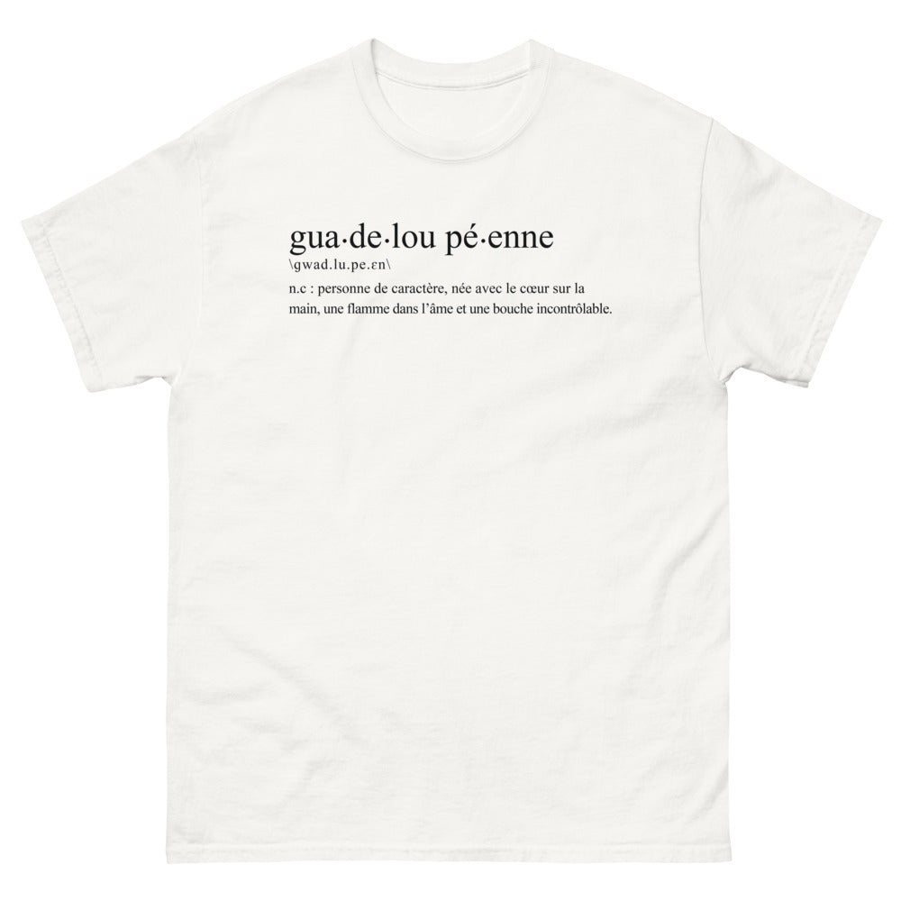T-shirt Guadeloupéen blanc - Une personne de caractère