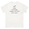 T-shirt citation blanc - Rester, c'est exister ; voyager, c'est vivre
