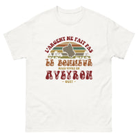 Thumbnail for T-shirt Aveyron blanc - L'argent ne fait pas le bonheur