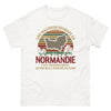 T-shirt Normandie blanc - Une mauvaise journée mieux qu'une belle ailleurs