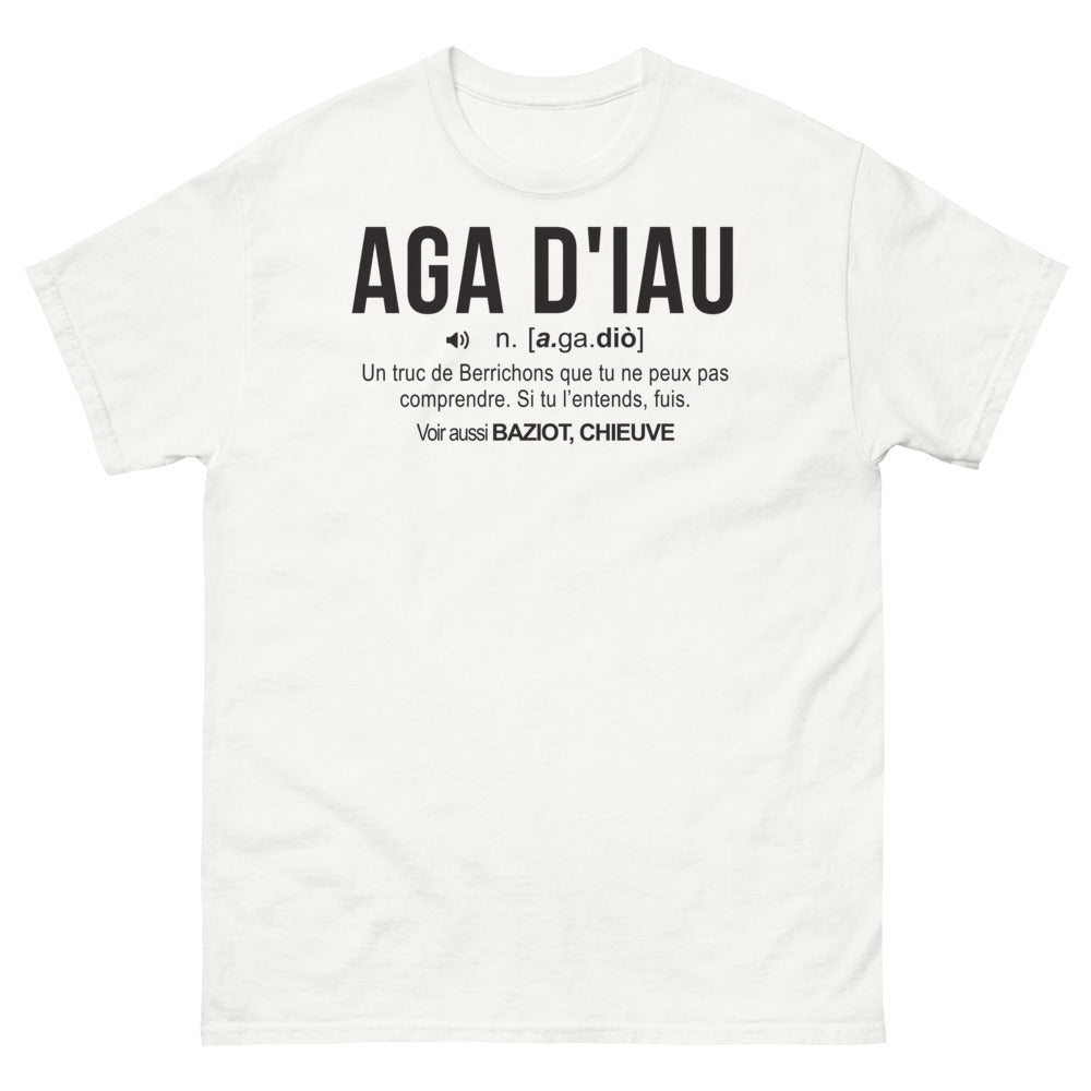 T-shirt Berrichon blanc - Un clin d'œil aux expressions d'antan