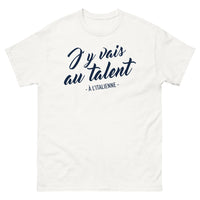 Thumbnail for T-shirt Italie blanc - J’y vais au talent à l’italienne