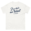 T-shirt Italie blanc - J’y vais au talent à l’italienne