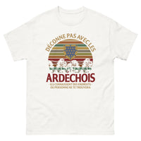 Thumbnail for T-shirt Ardèche blanc - Déconne pas avec les Ardéchois