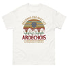 T-shirt Ardèche blanc - Déconne pas avec les Ardéchois