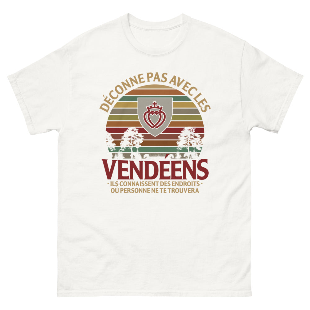 T-shirt Vendée blanc - Ne déconnez pas avec les Vendéens