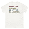 T-shirt Corrézien blanc - L'homme, Le Mythe, La Légende