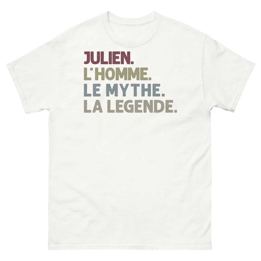 T-shirt Julien blanc - L'homme, le mythe, la légende