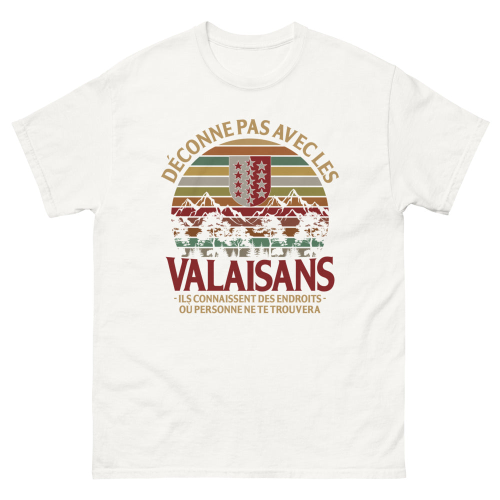 T-shirt Valaisan blanc - Ne Déconne Pas avec Eux