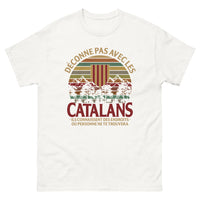 Thumbnail for T-shirt Catalan blanc - Déconne pas avec les Catalans