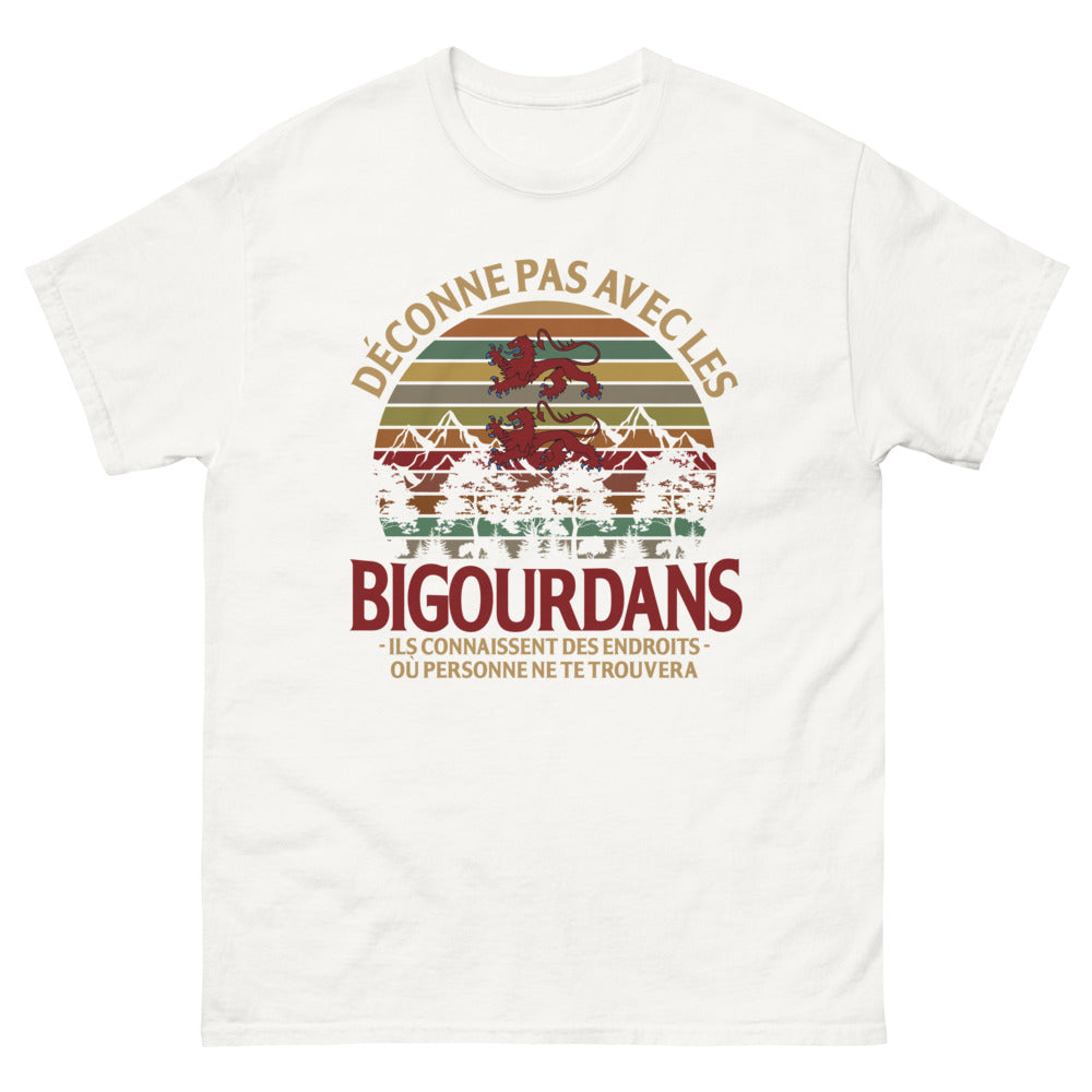 T-shirt Bigorre blanc - Déconne pas avec les Bigourdans