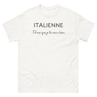 Thumbnail for T-shirt Italie blanc - Italienne Parce Que Je Le Vaux Bien