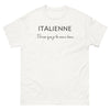 T-shirt Italie blanc - Italienne Parce Que Je Le Vaux Bien