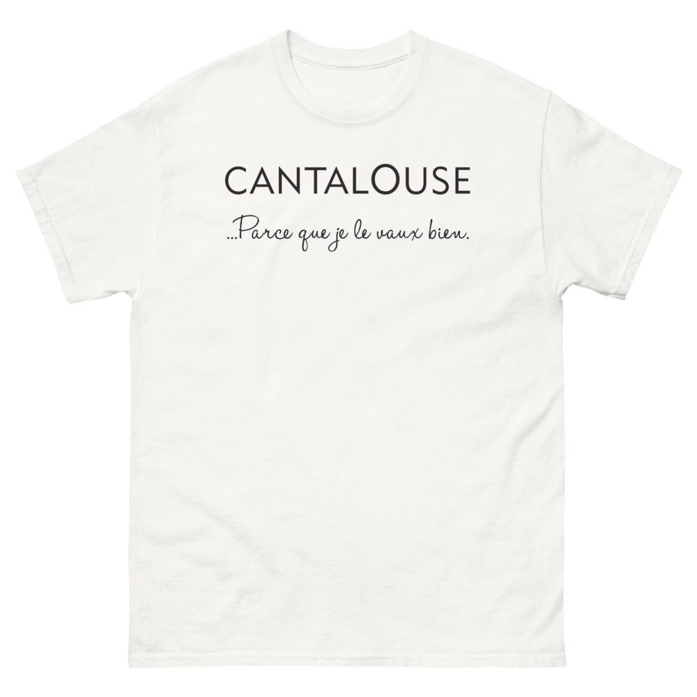 T-shirt Cantal blanc - Parce que je le vaux bien