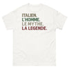 T-shirt Italie blanc - L'Homme, Le Mythe, La Légende