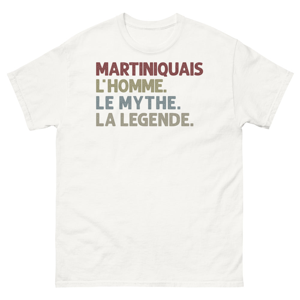 T-shirt Martinique blanc - L'Homme, Le Mythe, La Légende