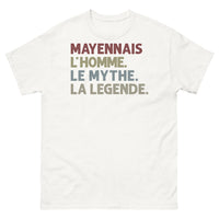 Thumbnail for T-shirt Mayennais blanc - L'homme, le mythe, la légende