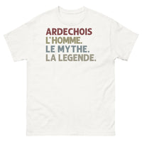 Thumbnail for T-shirt Ardéchois blanc - L'homme, le mythe, la légende