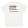 T-shirt Lozérien blanc - L'homme, le mythe, la légende