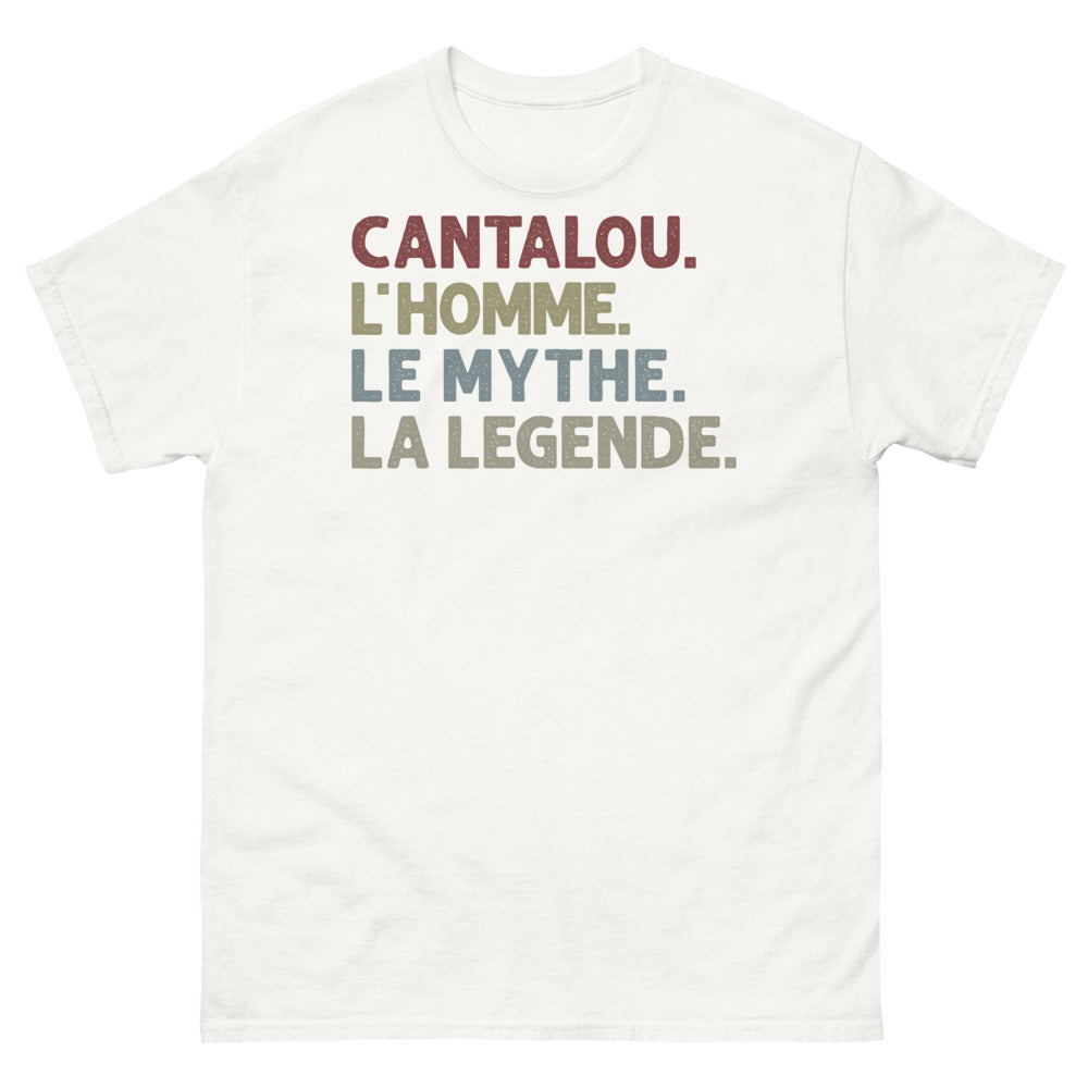 T-shirt Cantalou blanc - L'homme, le mythe, la légende