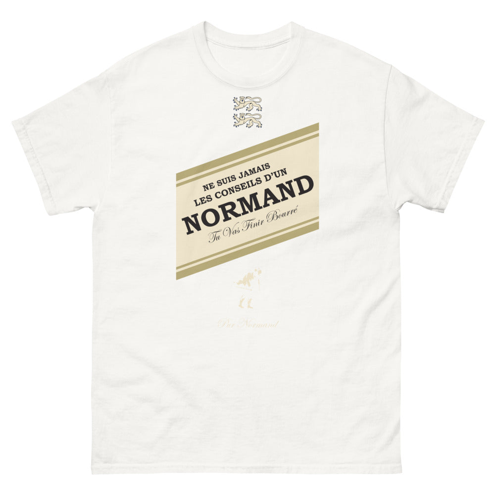 T-shirt Normand blanc - Ne suis jamais les conseils d'un Normand
