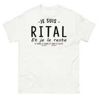 Thumbnail for T-shirt Rital blanc - Je suis Rital et je le reste