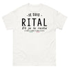 T-shirt Rital blanc - Je suis Rital et je le reste