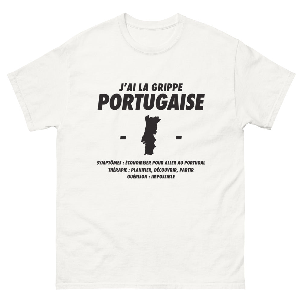 T-shirt Portugal blanc - J'ai la grippe portugaise
