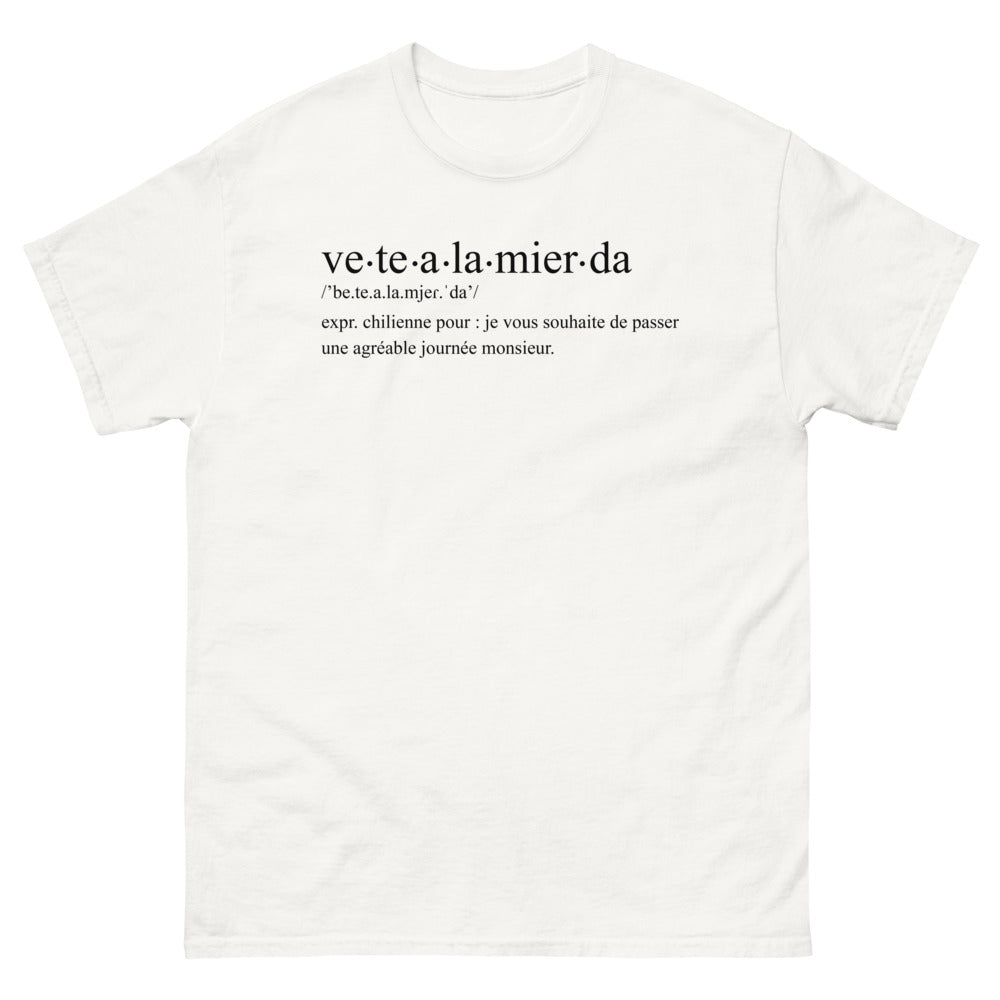T-shirt Chili blanc - Je vous souhaite une agréable journée