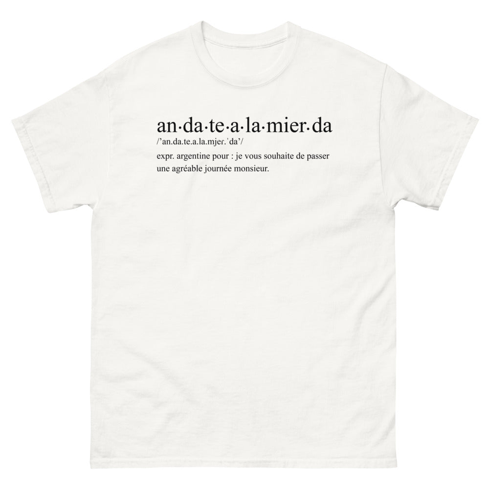 T-shirt Argentine blanc - Passez une agréable journée !