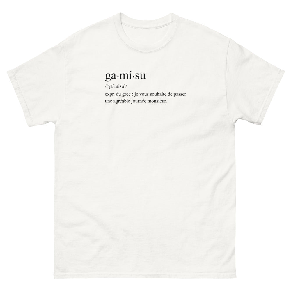 T-shirt Grec blanc - Exprimez votre souhait en grec