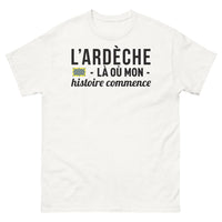 Thumbnail for T-shirt Ardèche blanc - Là où mon histoire commence