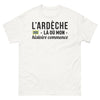 T-shirt Ardèche blanc - Là où mon histoire commence