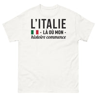 Thumbnail for T-shirt Italie blanc - L'histoire commence ici