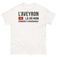 Thumbnail for T-shirt Aveyron blanc - Là où mon histoire commence
