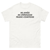 Thumbnail for T-shirt Franche-Comté blanc - Mi-ange mi-connasse humoristique