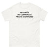 T-shirt Franche-Comté blanc - Mi-ange mi-connasse humoristique