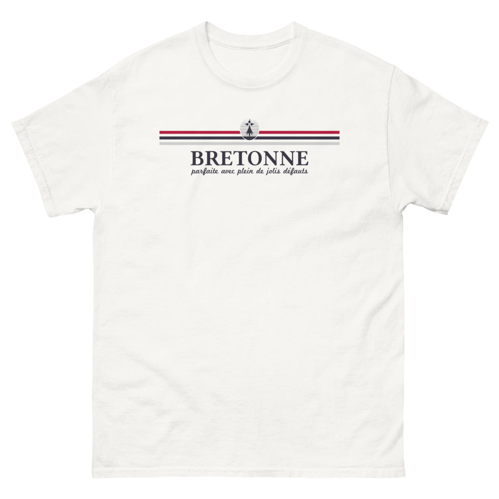 T-shirt Bretagne blanc - Bretonne parfaite avec plein de jolis défauts