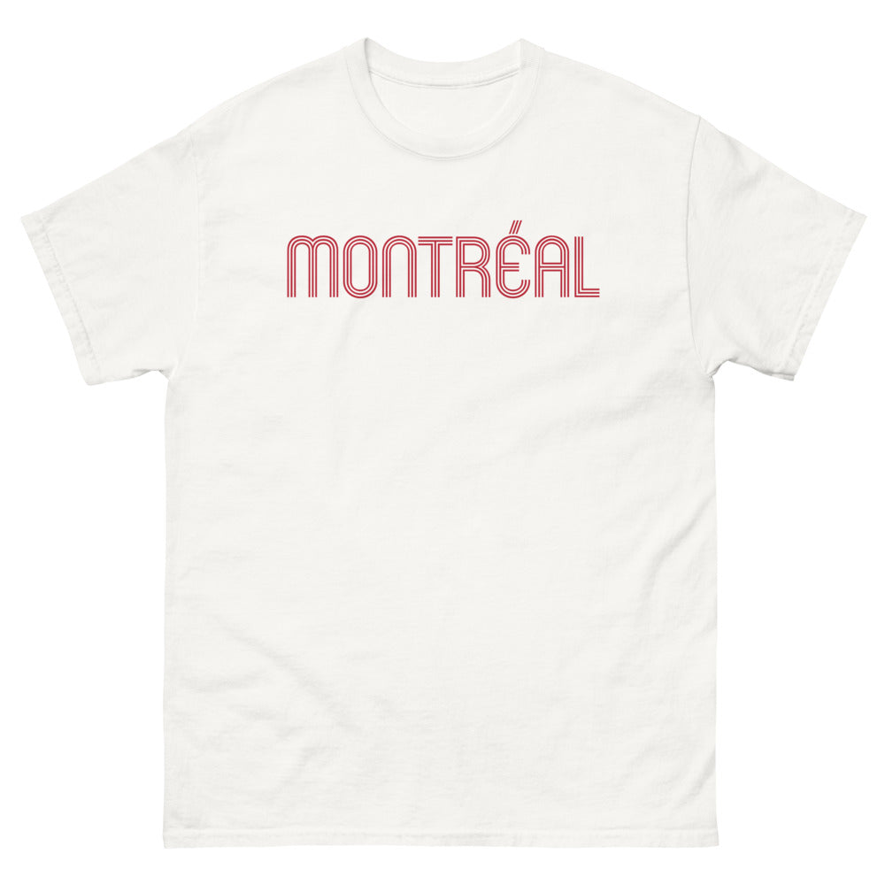 T-shirt Montréal blanc - design épuré célébrant la ville