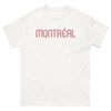 T-shirt Montréal blanc - design épuré célébrant la ville
