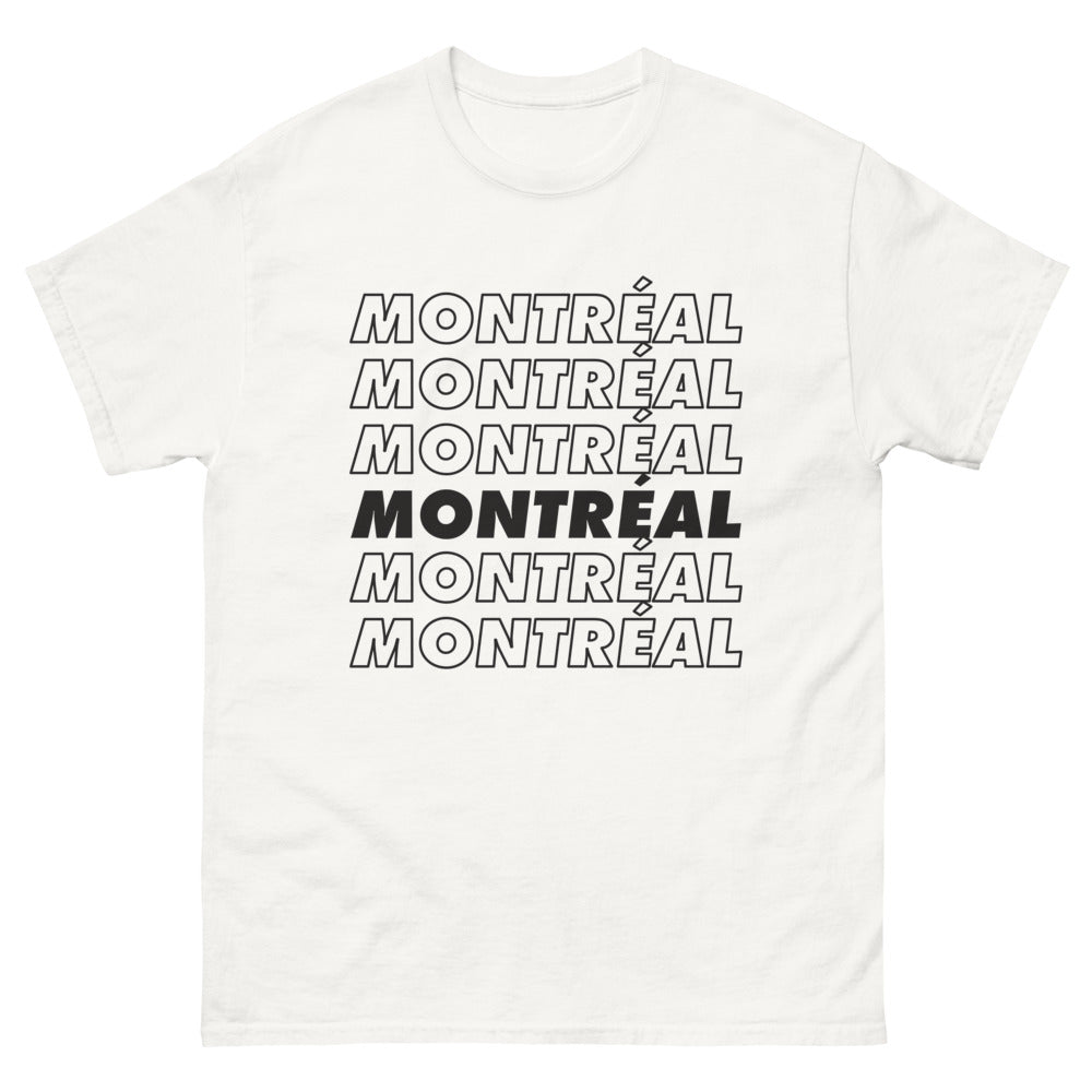 T-shirt Montréal blanc - Souvenir Authentique
