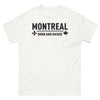 T-shirt Montréal blanc - Born And Raised avec humour