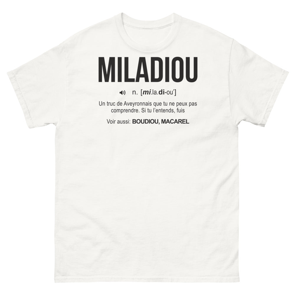 T-shirt Aveyron blanc - Miladiou & Boudu !