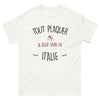 T-shirt Italie blanc - Tout plaquer et vivre en Italie