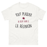 Thumbnail for T-shirt La Réunion blanc - Tout plaquer et vivre à La Réunion