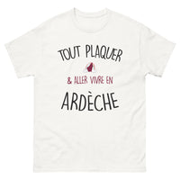 Thumbnail for T-shirt Ardèche blanc - Tout Plaquer et Partir Vivre en Ardèche
