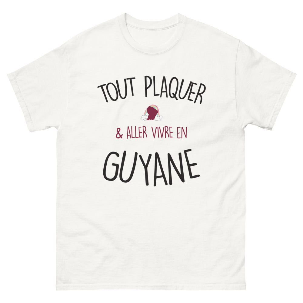 T-shirt Guyane blanc - Tout plaquer et aller vivre en Guyane